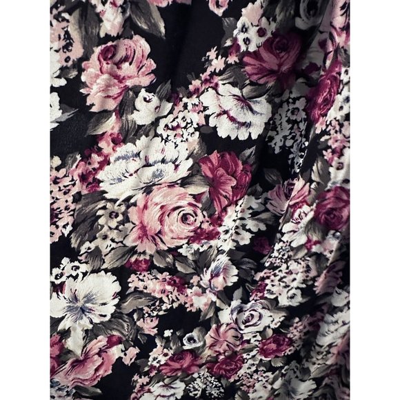 CDC vintage 80s 90s COTTAGECORE FLORAL maxi dress Cross Cross Back - Picture 4 of 14